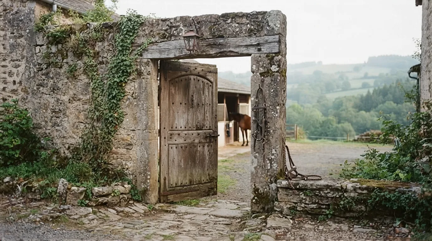 Entrée du M. & Mme Renaudie, centre équestre à Meuzac
